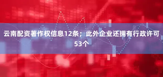 云南配资著作权信息12条；此外企业还拥有行政许可53个